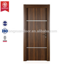 Nuevo diseño mdf PVC puerta de dormitorio de madera precio